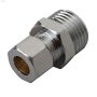 M-Line 3\/8\" x 1\/2\" Compression x MIP Brass Connector
