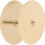 Defender Security 2-5\/8\" Steel Brass Plated Hole Cover Plate