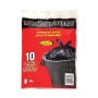 26\" x 32-1\/2\" Black Regular Outdoor Garbage Bag-10\/Pack