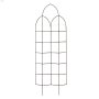 72\" x 24\" Powder Coated Black Offset Spires Trellis