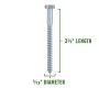 5/16" x 3-1/2" Zinc Plated Hex Lag Screw