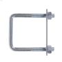 3/8" x 7" Zinc Plated Square U-Bolt