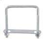 3/8" x 5" Zinc Plated Square U-Bolt