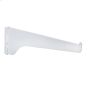 6" White 16 Gauge Cold Rolled & Spring Steel Shelf Bracket