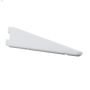 7" White 16 Gauge Steel Double Track Shelf Bracket