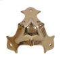 1-1/4" Bright Brass Solid Decorative Corner Brace-4/Pack