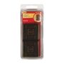 1-5/8" Brown Smooth Rubber Square Cup