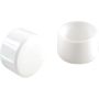 1" White Plastic Leg Tip