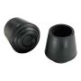 1" Black Plastic Anti-Skid Leg Tip