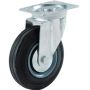 Roulette Pivotante en Caoutchouc Euro de 4"