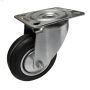 Roulette Pivotante en Caoutchouc Euro de 4"