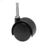 5\/16\" x 1-1\/2\" Stem Black Wheel Twin Wheel Caster