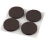 1" Brown Round Self-Adhesive Felt Pad