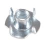 5/16-18 x 3/8" x 7/8" Zinc Plated Prong Tee Nut
