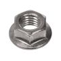 3/8-16 Grade 5 Silver Zinc Plated Flanged Nut-2/Pack