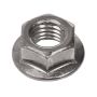 7/16-14 Grade 5 Silver Zinc Plated Flanged Nut-1/Pack