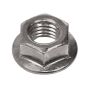 1/2-13 Grade 5 Silver Zinc Plated Flanged Nut-1/Pack