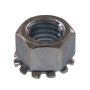#8-32 Silver Zinc Plated Steel Keps Nut-4/Pack