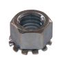 #10-32 Silver Zinc Plated Steel Keps Nut-4/Pack