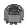 #10-24 Silver Zinc Plated Steel Keps Nut-4/Pack