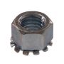 1/4-20 Silver Zinc Plated Steel Keps Nut-2/Pack