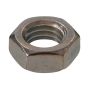 1/2-13 Silver Zinc Plated Jam Nut-2/Pack