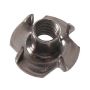 #10-32 x 9/32" Zinc Plated 3-Prong Tee Nut-2/Pack