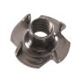 3/8-16 x 1" x 7/16" Zinc Plated 3-Prong Tee Nut-1/Pack