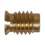 #8-32 Gold Brass Standard (SAE) Wood Insert Nut-2\/Pack