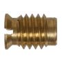 #10-24 Gold Brass Standard (SAE) Wood Insert Nut-2/Pack
