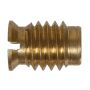 3/8-16 Gold Brass Standard (SAE) Wood Insert Nut-1/Pack