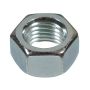 M8 x 1.25 Silver Zinc Plated Hex Nut-5/Pack