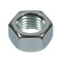 M12 x 1.75 Silver Zinc Plated Hex Nut-2/Pack