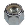 1/4-28 Yellow Zinc Standard (SAE) Lock Nut-3/Pack