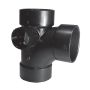 3" x 3" x 3" x 1-1/2" ABS Sanitary Pipe Tee LSI