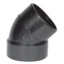 1-1/4" Hub x Spigot ABS 45 deg Pipe Elbow