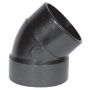 1-1/2" Short Hub x Spigot ABS 45 deg Pipe Elbow