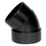 2" ABS Hub x Spigot 45 deg Pipe Elbow