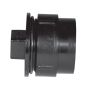 1-1/2" ABS Cleanout Adapter With Gasket Plug