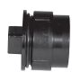 4" ABS Cleanout Adapter With Gasket Plug