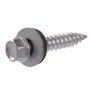 #12 x 1" Grey Ceramic HWH Sheet Metal Screw-30/Pack