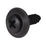 #10 x 3/4" Black Oval Head Wood Screw-2/Pack