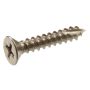#9 x 2" Satin Nickel Flat Head Hinge Screw-6/Pack
