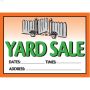 10\" x 14\" Yard Sale Vibrant Sign