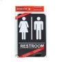 Écriteau toilettes Accessible handicapés Unisexe avec Bralle