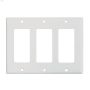 White Thermoset (3) GFCI Decorator Wallplate