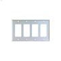 White Thermoset (4) GFCI Decorator Wallplate