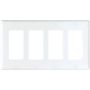 White Thermoset (4) GFCI Decorator Wallplate
