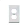 White Nylon (1) Duplex Receptacle Wallplate