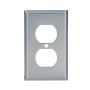 302/304 Stainless Steel (1) Duplex Receptacle Wallplate